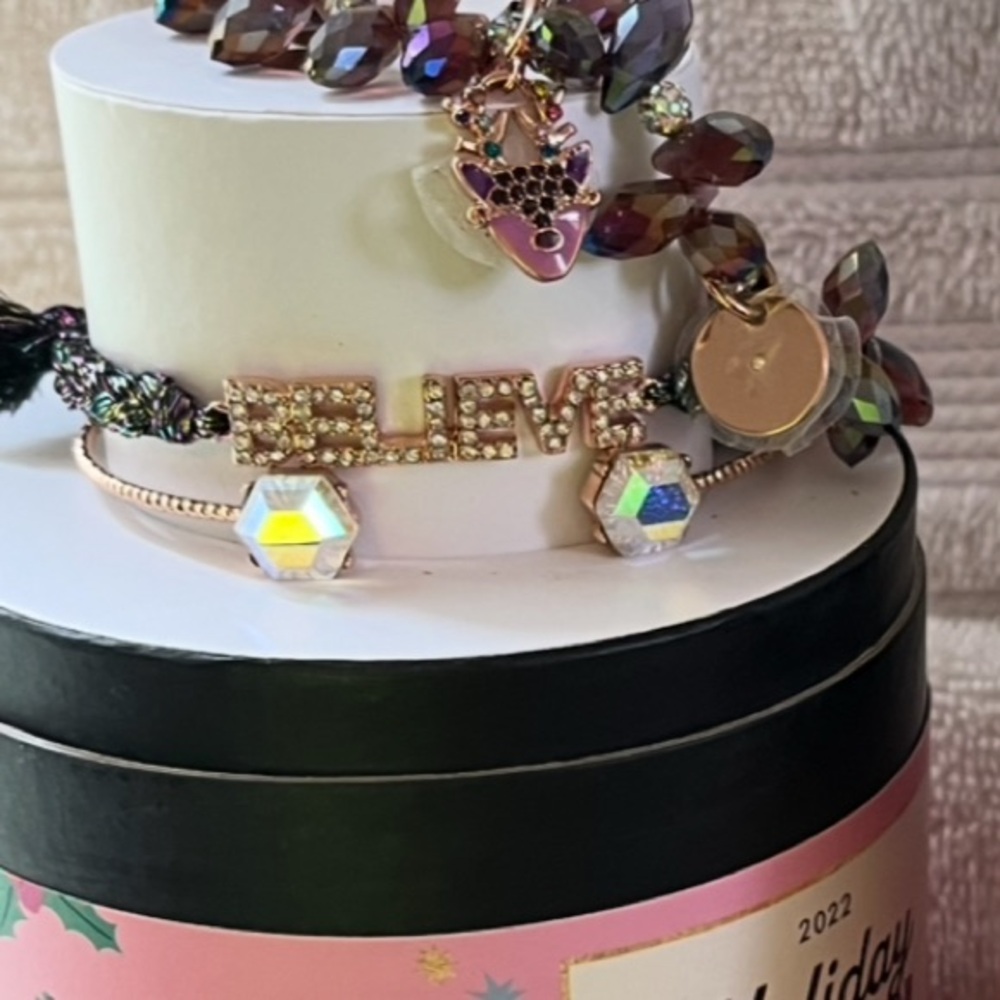Bomb Party Believe Holiday Stack with Multicolor Accents